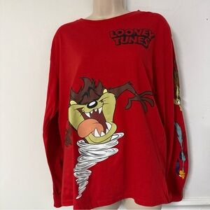 Looney Tunes TAZ, Bugs Bunny, The Roadrunner and Wylie Coyote men’s Long Sleeve